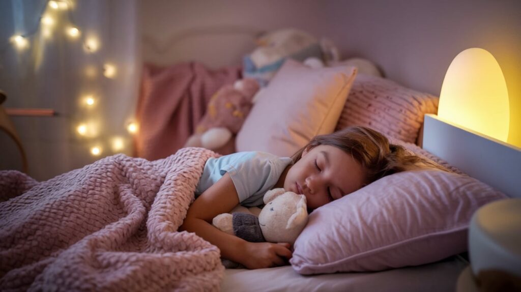 A photo of a calm, cozy bedroom for a child with autism.