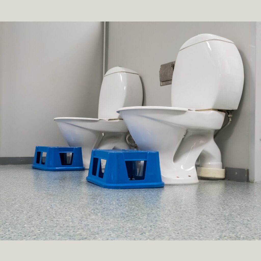 school small potty chairs in a row adapted for children height